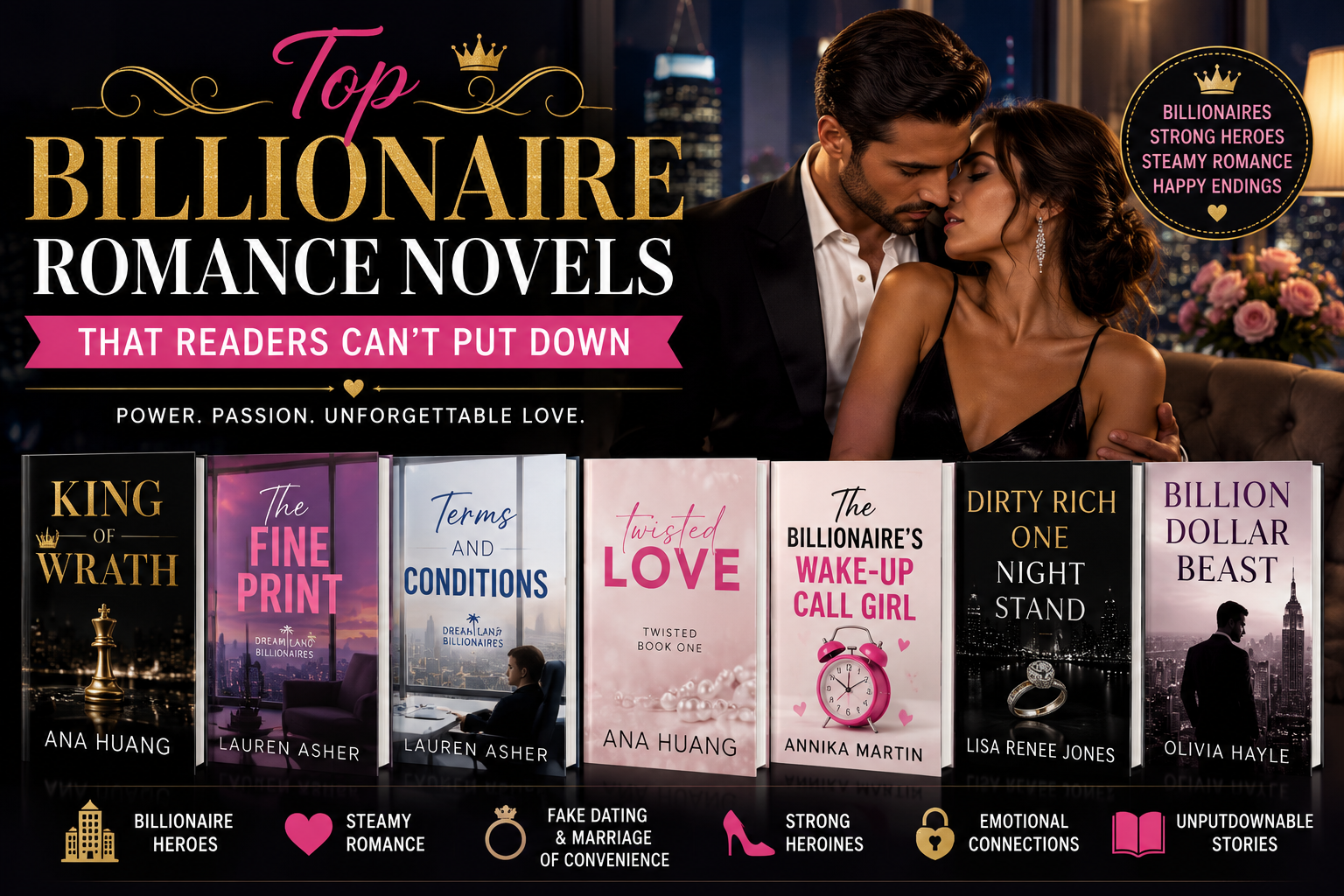 Top Billionaire Romance Novels That Readers Can’t Put Down in 2026
