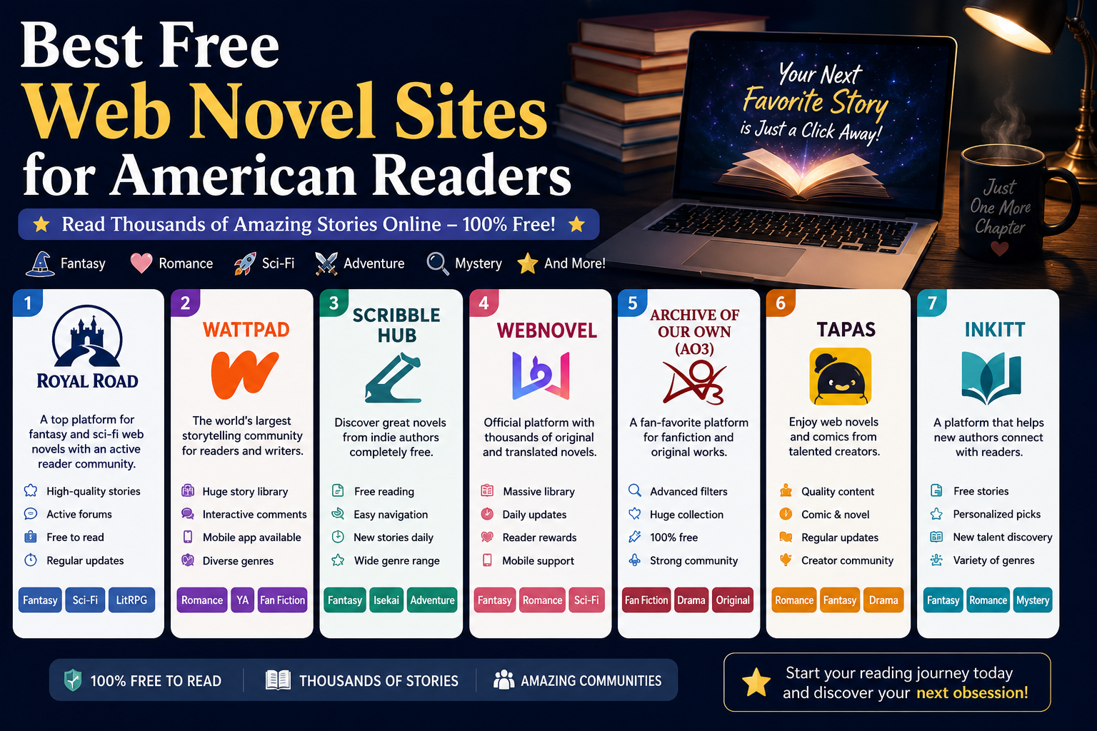 Best Free Web Novel Sites for American Readers in 2026
